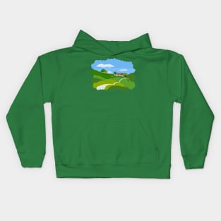 Landscape village Kids Hoodie